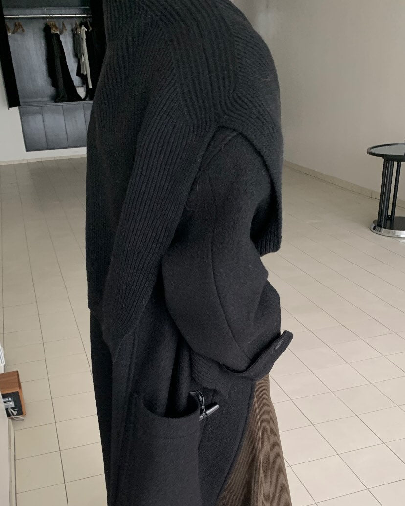 Thea Ribbed Shoulder Scarf (PREORDER)