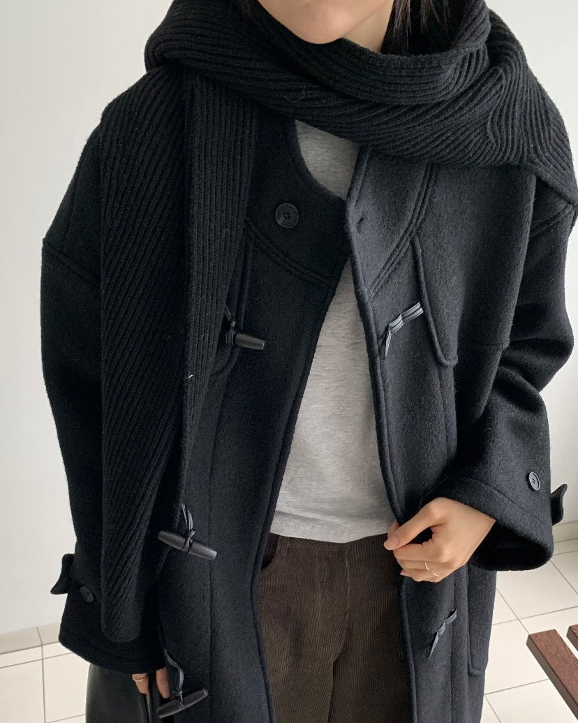 Thea Ribbed Shoulder Scarf (PREORDER)