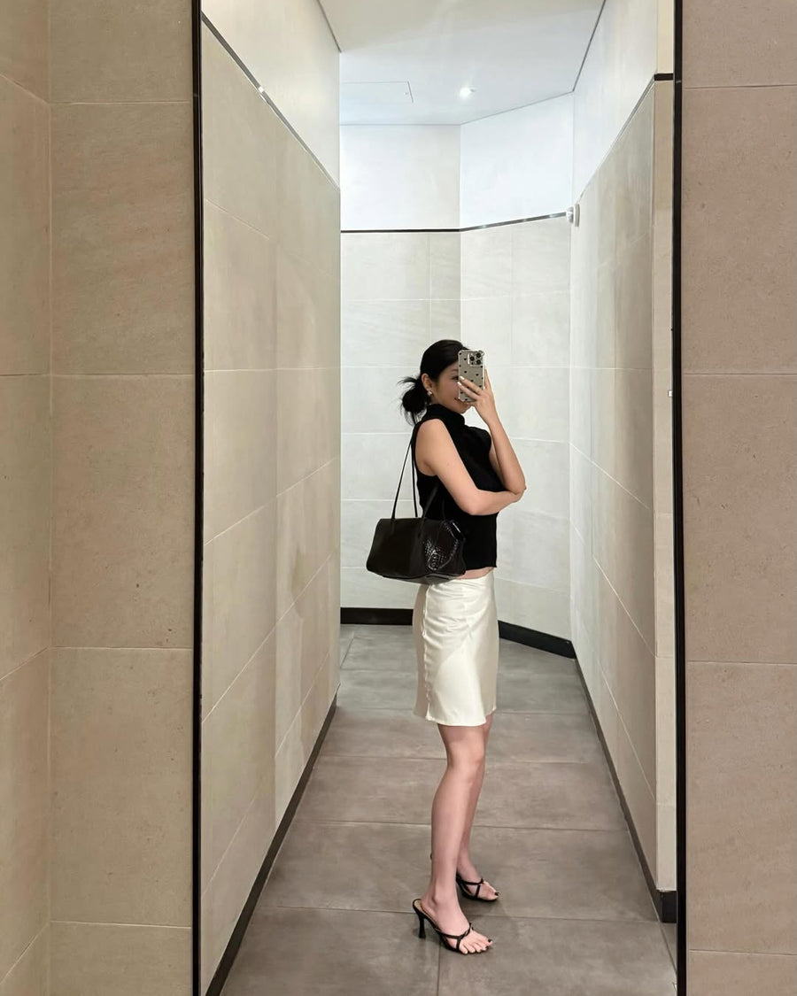 Croc Leather Shoulder Bag (PREORDER)