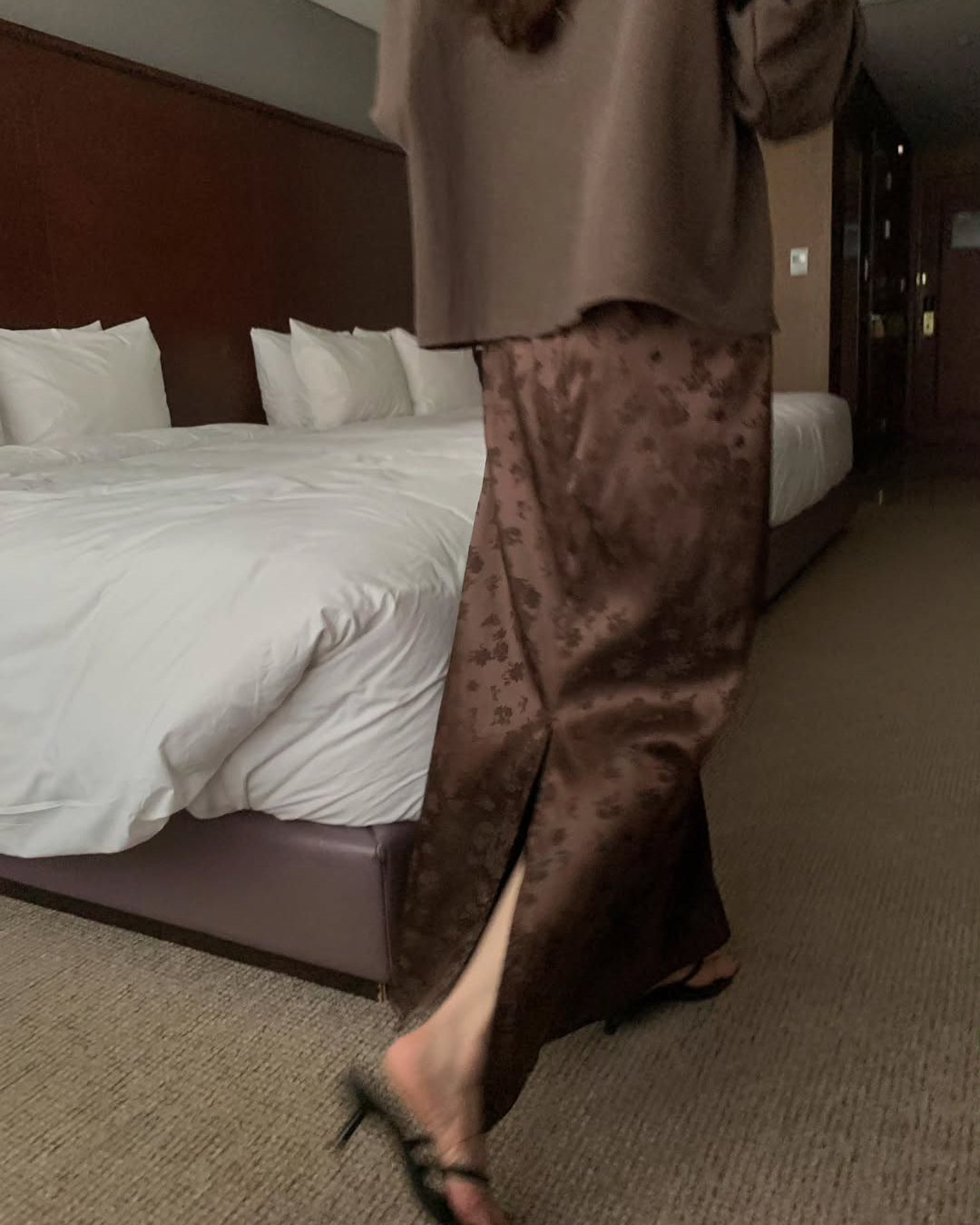 Floral Brown Skirt