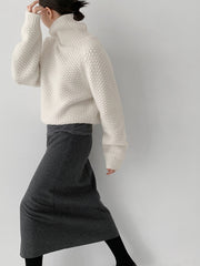 Joy Wool Cashmere Turtleneck