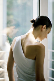 by DOE - One Shoulder Stretchy Bra Tank (PREORDER)