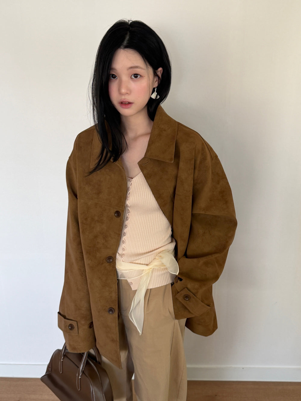 Louise Suede Half Jacket