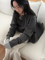 Heigle Waffle Button Top (PREORDER)