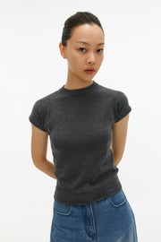 by DOE -  Slim-Mixed Knit Top
