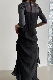 Muse Sheer Drape Slip Dress