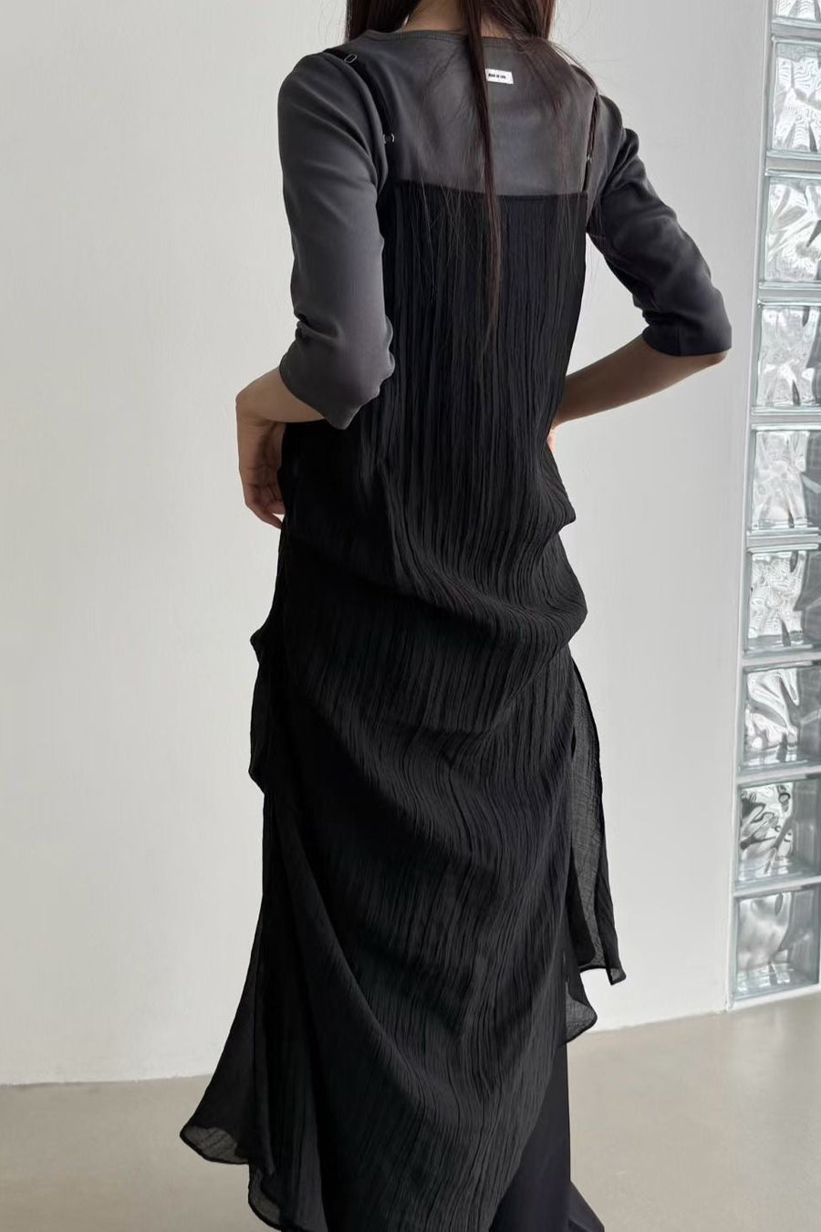 Muse Sheer Drape Slip Dress