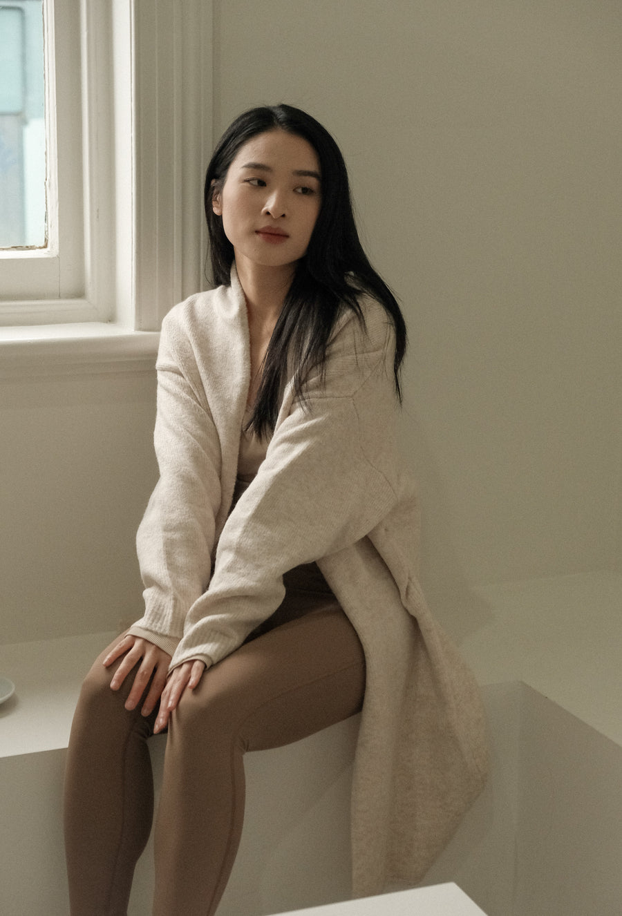 Alpaca Blend Long Cardigan