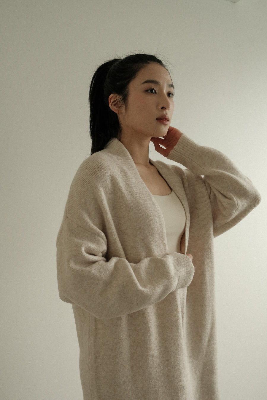 Alpaca Blend Long Cardigan