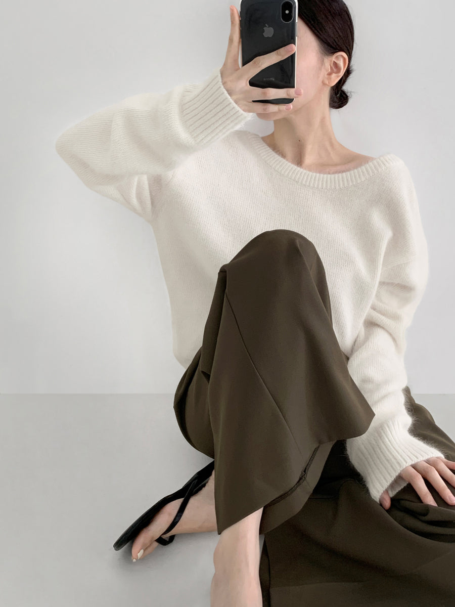Angora Back Knit