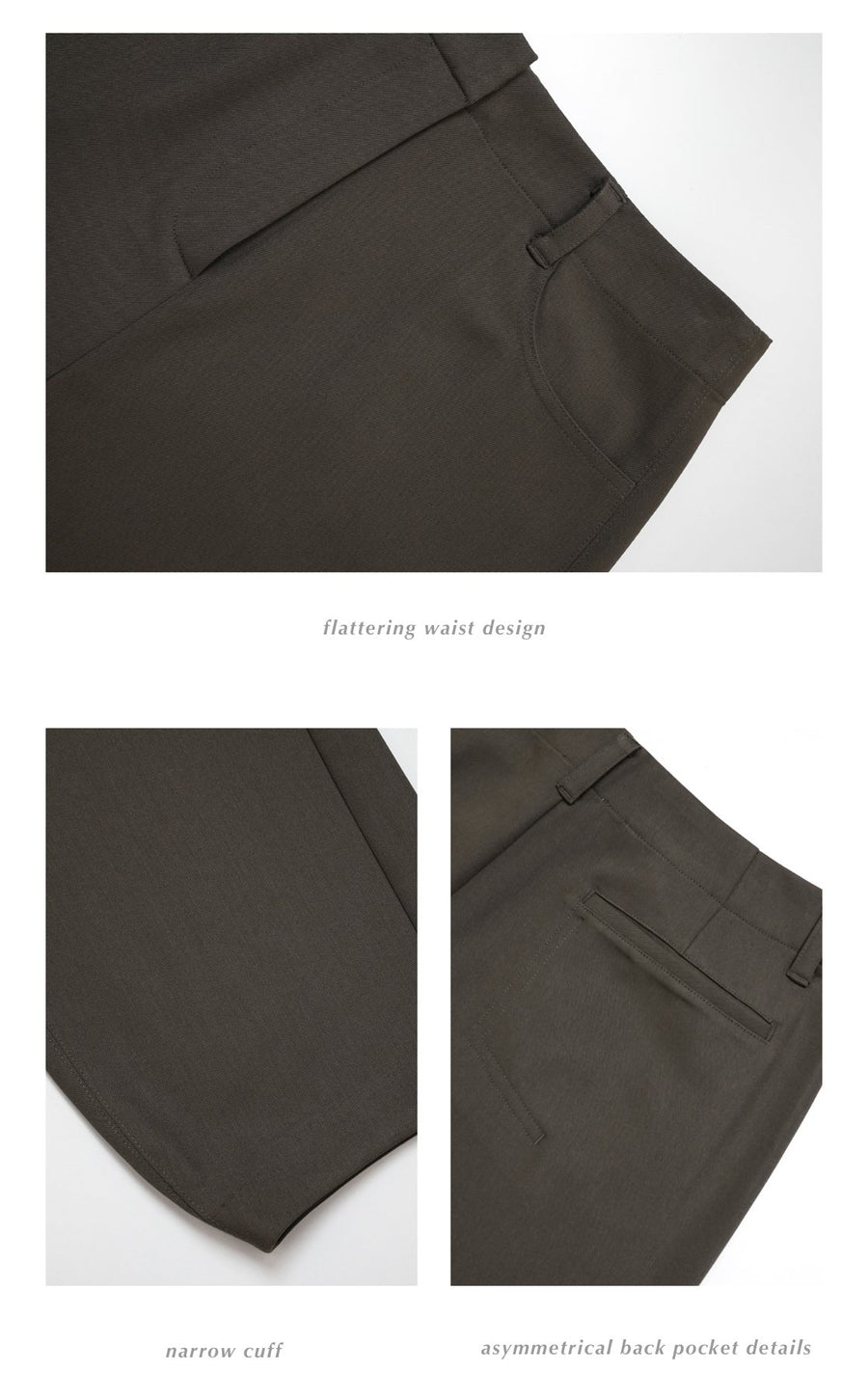 by DOE - GENDER FREE Piled Cuff Slacks