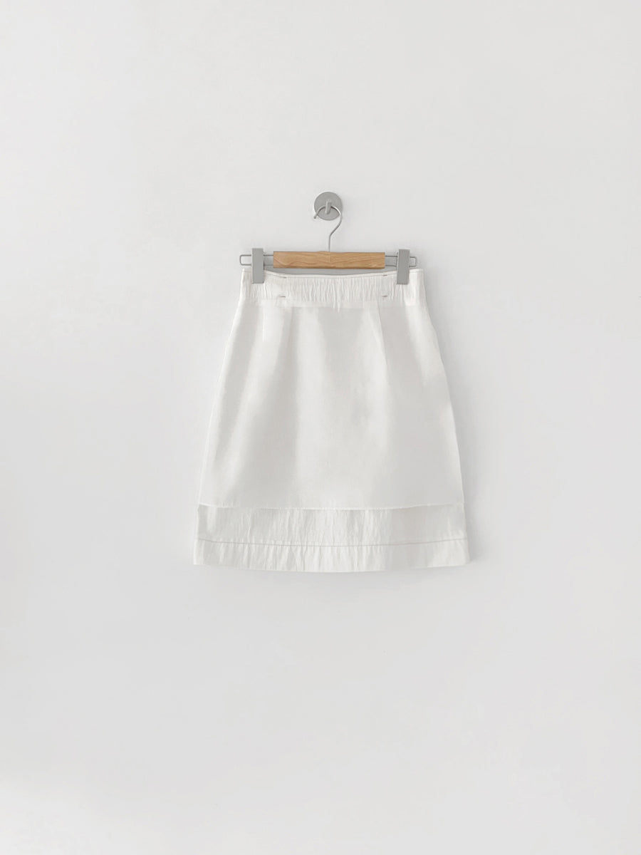 Belt Contrast Skirt