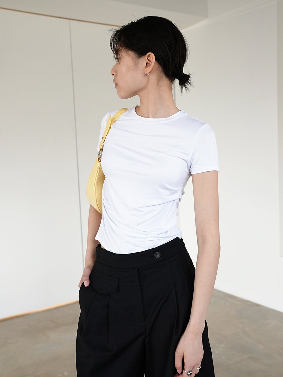 by DOE - Side Pleated Soft Tee