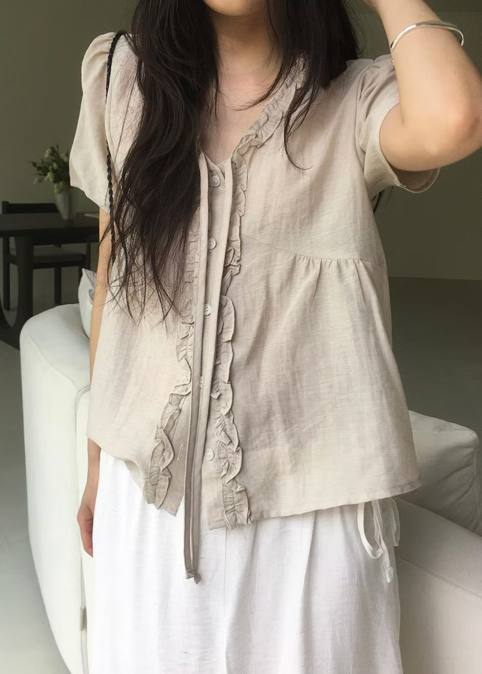 Lily Linen Blouse