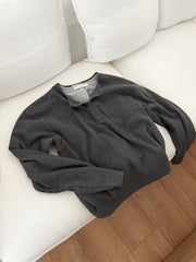 Heigle Waffle Button Top (PREORDER)
