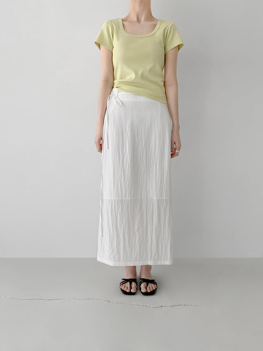Textured Came Skirt