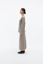 by DOE - Mock-Neck Woven Knit Sweater