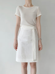 Belt Contrast Skirt