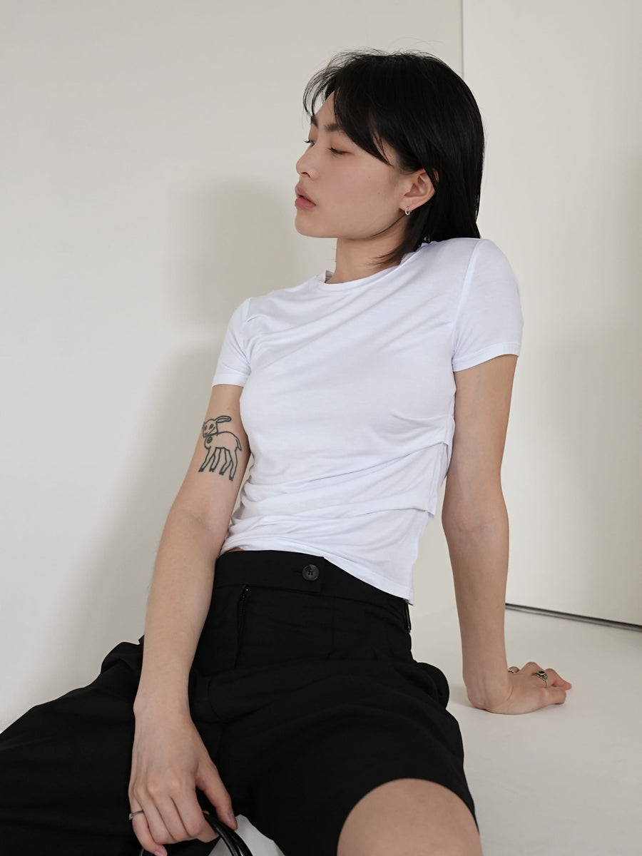 by DOE - Side Pleated Soft Tee
