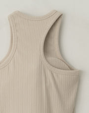 Asymmetrical Shoulder Ribbed Tank