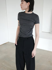 by DOE - Side Pleated Soft Tee