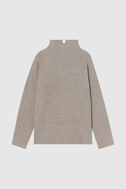 by DOE - Mock-Neck Woven Knit Sweater