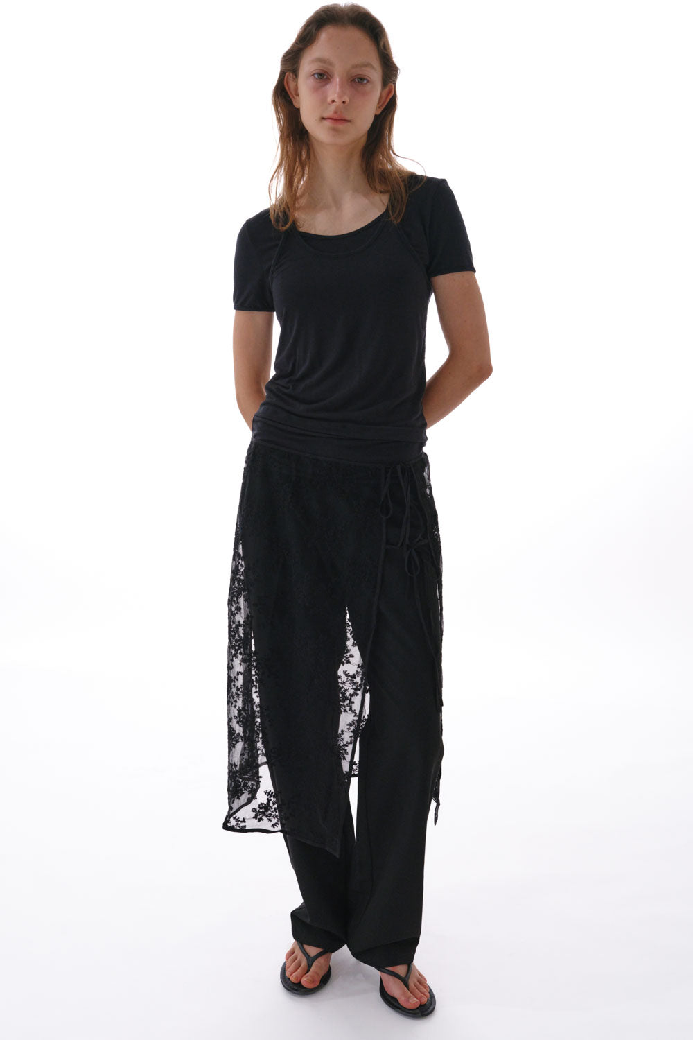 by DOE - Lace Embroidery Wrap Skirt (2nd PREORDER) – FRECKL STUDIO