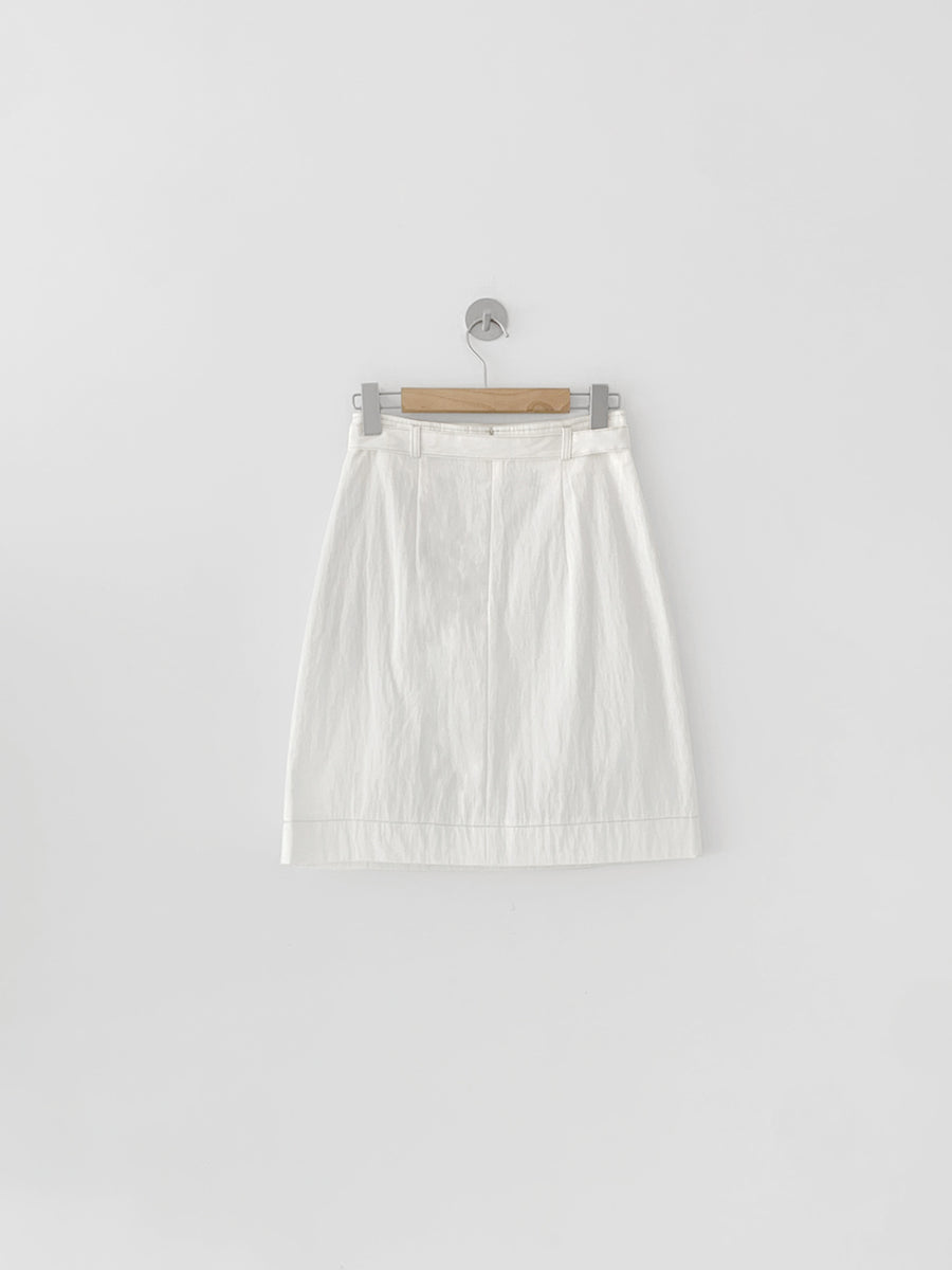 Belt Contrast Skirt