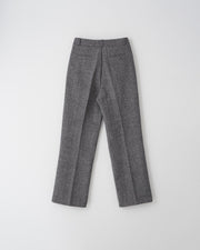 Herringbone Straight Wool Pants