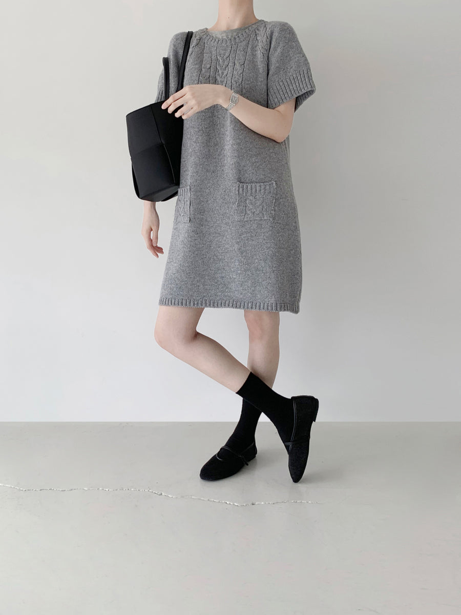 Cozy Cable Knit Dress