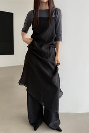 Muse Sheer Drape Slip Dress