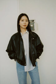 Minimal Leather Jacket