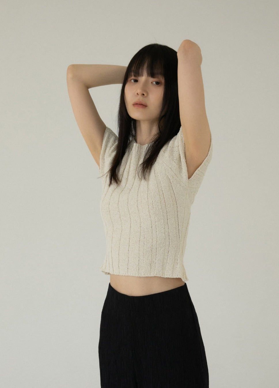 Crop Raglan Knit