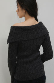 Asymmetric Shoulder Knit
