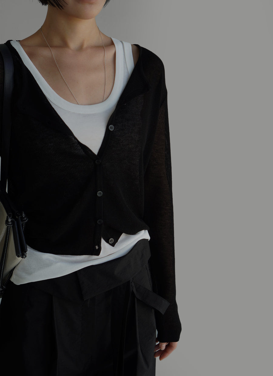Over Linen Cardigan (PREORDER)