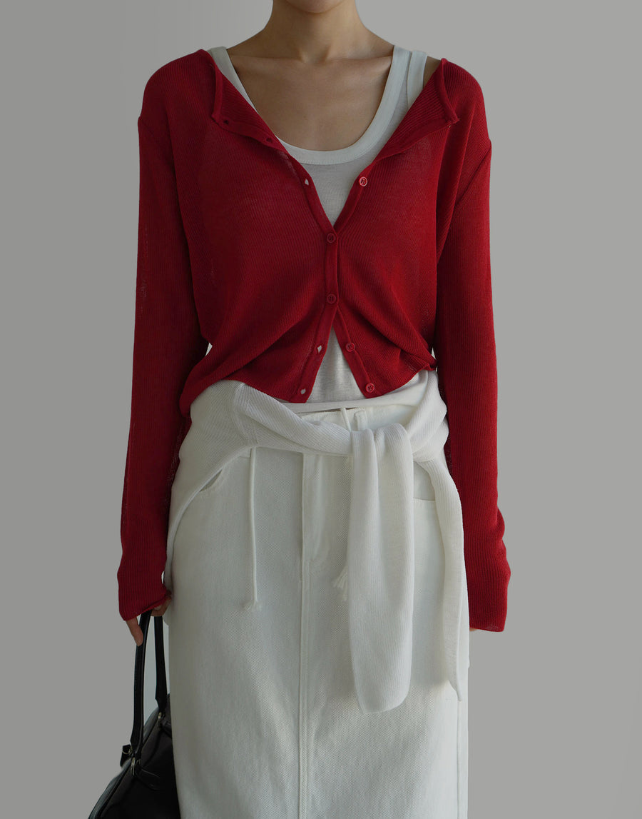 Over Linen Cardigan (PREORDER)