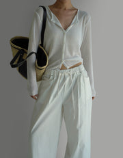 Over Linen Cardigan (PREORDER)
