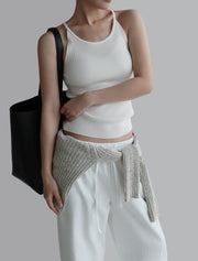 Ribbed Halter Tank Top (PREORDER)