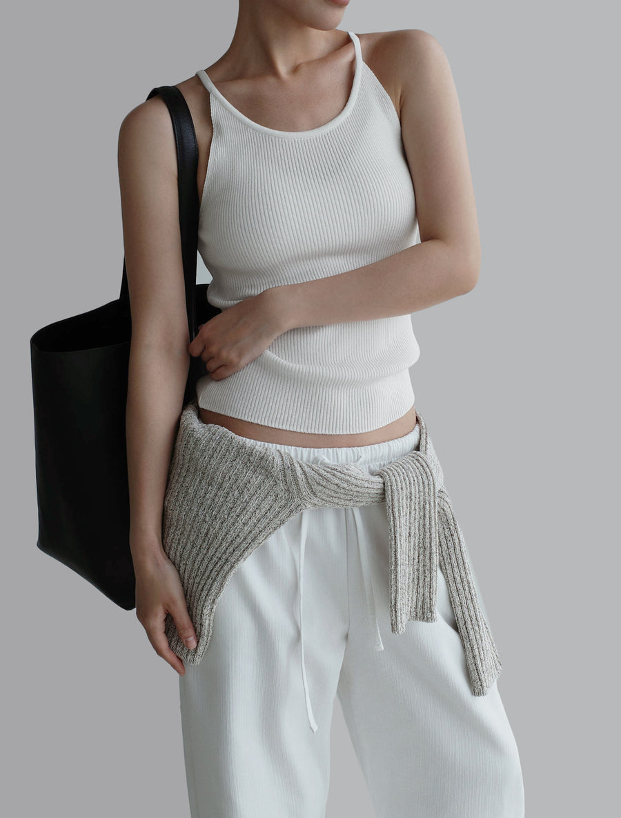 Ribbed Halter Tank Top (PREORDER)