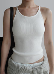 Ribbed Halter Tank Top (PREORDER)