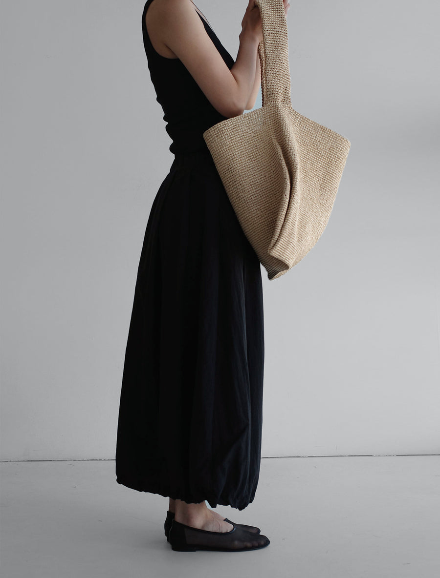 Airy Cocoon Pintuck Skirt