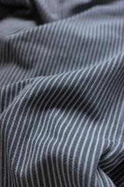 Pinstripe Wide Jeans