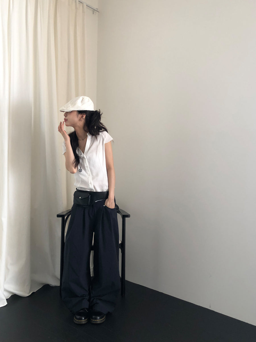 Pintuck Summer Slacks