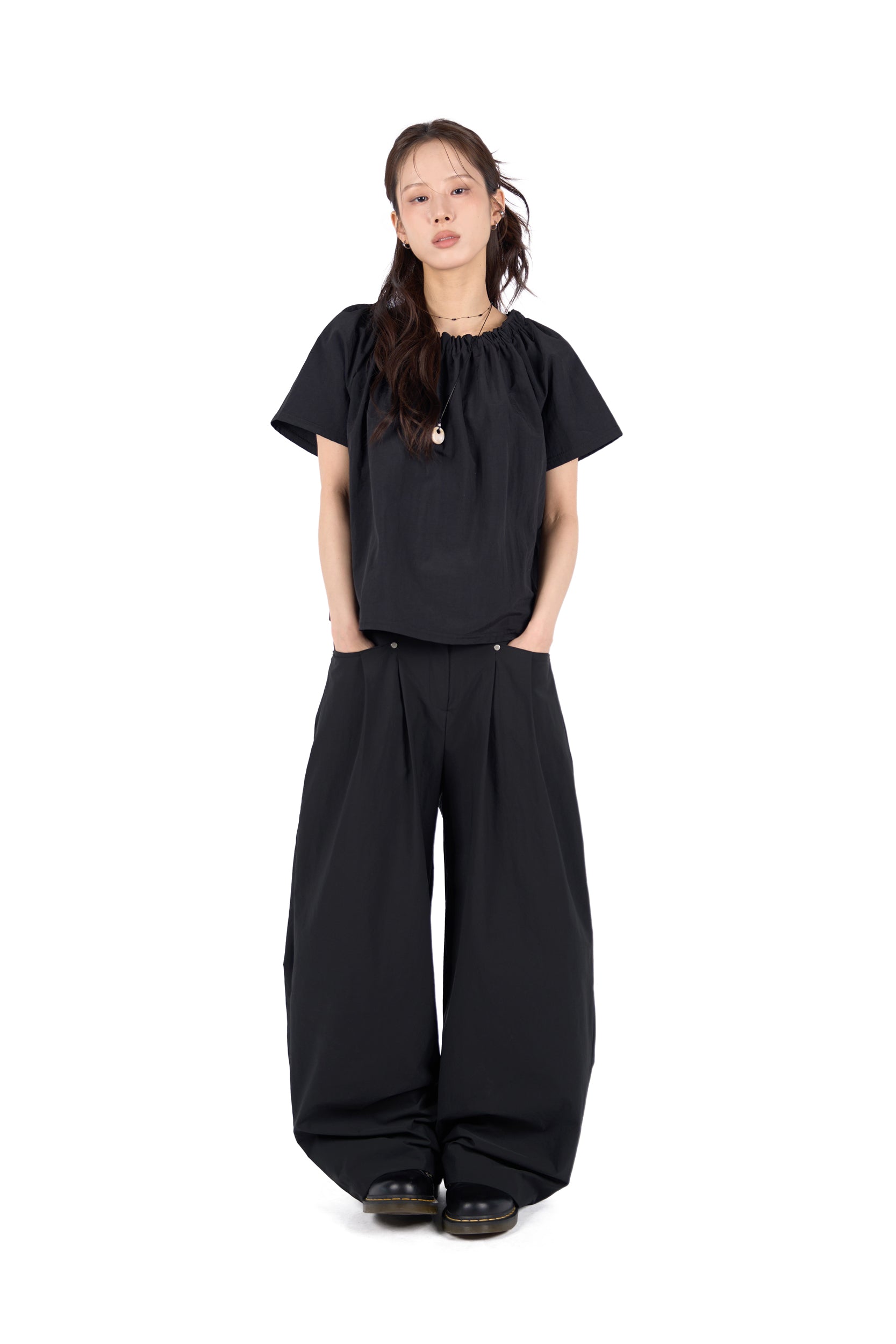 Pintuck Summer Slacks