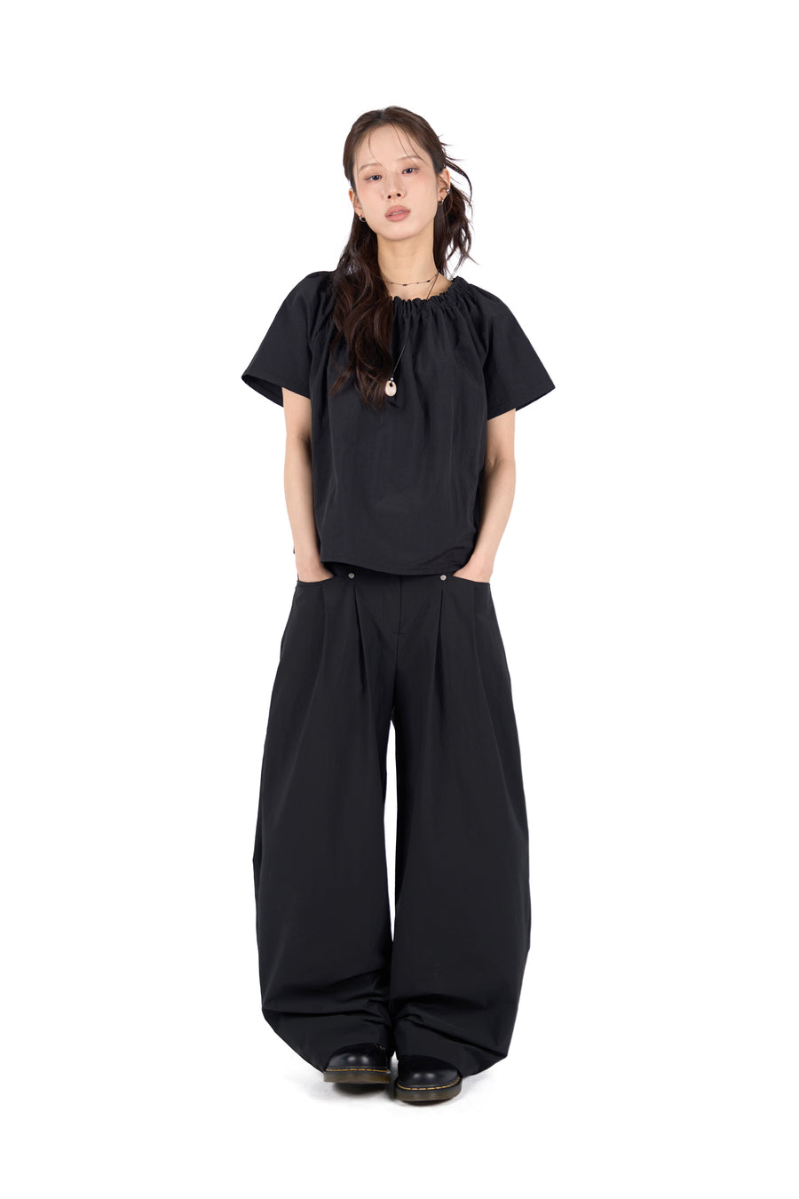 Pintuck Summer Slacks