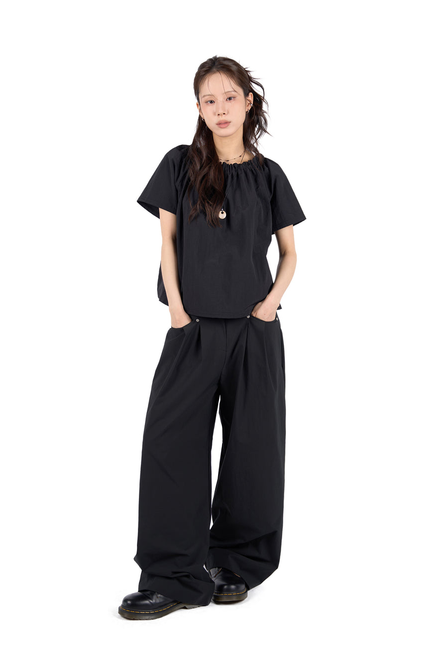 Pintuck Summer Slacks