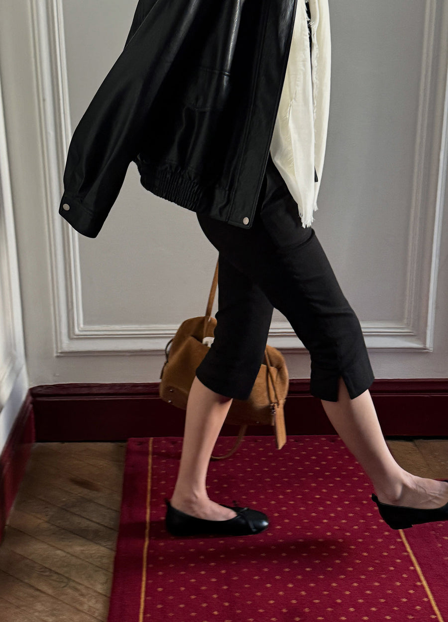 Split Hem Capris