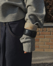 Wool Cashmere off shoulder knit (PREORDER)