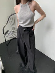 Pebble Bouclé Halter Top