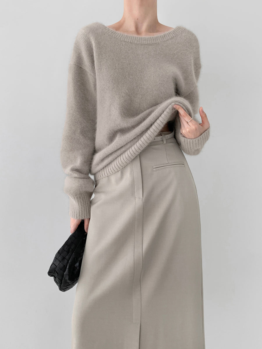 Angora Back Knit